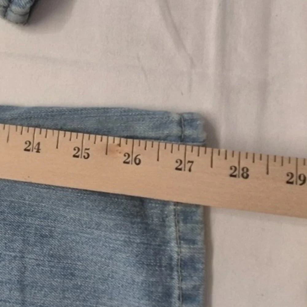 Levi Strauss signature low rise bootcut women's denim blue Jeans misses 16 Short